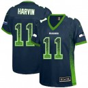 Women Nike Seattle Seahawks &11 Percy Harvin Elite Navy Blue Drift Fashion NFL Jersey