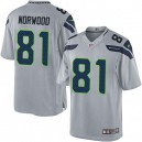 Youth Nike Seattle Seahawks &81 Kevin Norwood Elite Grey Alternate NFL Jersey