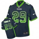 Men Nike Seattle Seahawks &29 Earl Thomas III Elite Navy Blue Drift Fashion NFL Jersey