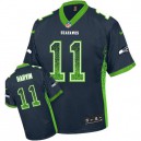 Men Nike Seattle Seahawks &11 Percy Harvin Elite Navy Blue Drift Fashion NFL Jersey