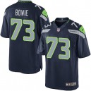 Youth Nike Seattle Seahawks &73 Michael Bowie Elite Steel Blue Team Color NFL Jersey