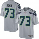Youth Nike Seattle Seahawks &73 Michael Bowie Elite Grey Alternate NFL Jersey