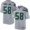 Youth Nike Seattle Seahawks &58 Kevin Pierre-Louis Elite Grey Alternate NFL Jersey