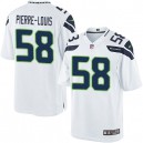 Youth Nike Seattle Seahawks &58 Kevin Pierre-Louis Elite White NFL Jersey