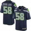 Youth Nike Seattle Seahawks &58 Kevin Pierre-Louis Elite Steel Blue Team Color NFL Jersey