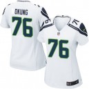 Women Nike Seattle Seahawks &76 Russell Okung Elite White NFL Jersey