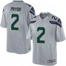 Youth Nike Seattle Seahawks &2 Terrelle Pryor Elite Grey Alternate NFL Jersey