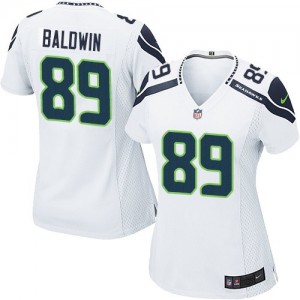 Femmes Nike Seattle Seahawks # 89 Doug Baldwin Élite blanc NFL Maillot Magasin