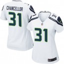 Women Nike Seattle Seahawks &31 Kam Chancellor Elite White NFL Jersey