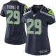 Women Nike Seattle Seahawks &29 Earl Thomas III Elite Steel Blue Team Color NFL Jersey