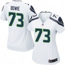 Women Nike Seattle Seahawks &73 Michael Bowie Elite White NFL Jersey