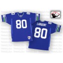 Mitchell And Ness Seattle Seahawks &80 Steve Largent Blue Authentic Throwback NFL Jersey