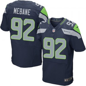 Hommes Nike Seattle Seahawks # 92 Brandon Mebane Élite bleu acier équipe NFL Maillot Magasin de couleur Hommes Nike Seattle Seahawks # 92 Brandon Mebane Élite bleu acier équipe NFL Maillot Magasin de couleur