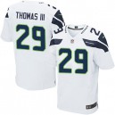 Men Nike Seattle Seahawks &29 Earl Thomas III Elite White NFL Jersey