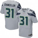 Men Nike Seattle Seahawks &31 Kam Chancellor Elite Grey Alternate NFL Jersey