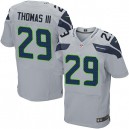Men Nike Seattle Seahawks &29 Earl Thomas III Elite Grey Alternate NFL Jersey