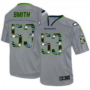 Hommes Nike Seattle Seahawks # 53 Malcolm Smith élite nouveau Lights Out gris NFL Maillot Magasin Hommes Nike Seattle Seahawks # 53 Malcolm Smith élite nouveau Lights Out gris NFL Maillot Magasin
