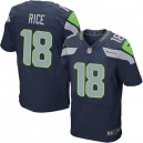 Men Nike Seattle Seahawks &18 Sidney Rice Elite Steel Blue Team Color NFL Jersey