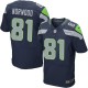 Men Nike Seattle Seahawks &81 Kevin Norwood Elite Steel Blue Team Color NFL Jersey
