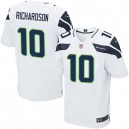 Men Nike Seattle Seahawks &10 Paul Richardson Elite White NFL Jersey