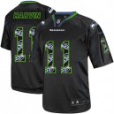 Men Nike Seattle Seahawks &11 Percy Harvin Elite New Lights Out Black NFL Jersey