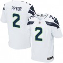 Men Nike Seattle Seahawks &2 Terrelle Pryor Elite White NFL Jersey