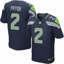 Men Nike Seattle Seahawks &2 Terrelle Pryor Elite Steel Blue Team Color NFL Jersey