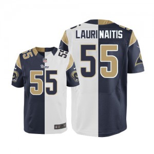 Hommes Nike St. Louis Rams # 55 James Laurinaitis Élite Team/route deux tonnes NFL Maillot Magasin
