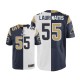 Men Nike St. Louis Rams &55 James Laurinaitis Elite Team/Road Two Tone NFL Jersey
