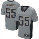 Men Nike St. Louis Rams &55 James Laurinaitis Elite Grey Shadow NFL Jersey
