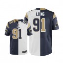 Men Nike St. Louis Rams &91 Chris Long Elite Team/Road Two Tone NFL Jersey