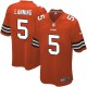 Youth Nike Cleveland Browns &5 Spencer Lanning Elite Orange Alternate NFL Jersey