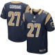 Men Nike St. Louis Rams &27 Matt Giordano Elite Navy Blue Team Color NFL Jersey