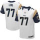 Men Nike St. Louis Rams &77 Jake Long Elite White NFL Jersey