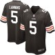Youth Nike Cleveland Browns &5 Spencer Lanning Elite Brown Team Color NFL Jersey