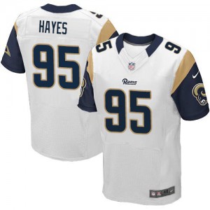 Hommes Nike St. Louis Rams # 95 William Hayes Élite blanc NFL Maillot Magasin