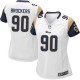 Women Nike St. Louis Rams &90 Michael Brockers Elite White NFL Jersey