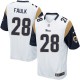 Youth Nike St. Louis Rams &28 Marshall Faulk Elite White NFL Jersey