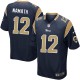 Youth Nike St. Louis Rams &12 Joe Namath Elite Navy Blue Team Color NFL Jersey