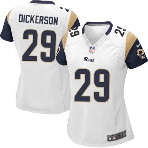 Femmes Nike St. Louis Rams # 29 Eric Dickerson Élite blanc NFL Maillot Magasin