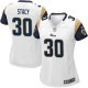 Women Nike St. Louis Rams &30 Zac Stacy Elite White NFL Jersey