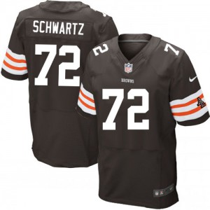 Hommes Nike Cleveland Browns # 72 Mitchell Schwartz élite brun équipe NFL Maillot Magasin de couleur Hommes Nike Cleveland Browns # 72 Mitchell Schwartz élite brun équipe NFL Maillot Magasin de couleur