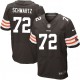 Men Nike Cleveland Browns &72 Mitchell Schwartz Elite Brown Team Color NFL Jersey