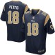 Youth Nike St. Louis Rams &18 Austin Pettis Elite Navy Blue Team Color NFL Jersey