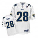 Reebok St.Louis Rams &28 Marshall Faulk White Hall of Fame 2011 Premier EQT Throwback NFL Jersey