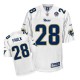 Reebok St.Louis Rams &28 Marshall Faulk White Hall of Fame 2011 Authentic Throwback NFL Jersey
