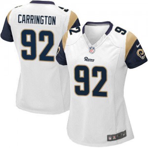Femmes Nike St. Louis Rams # 92 Alex Carrington Élite blanc NFL Maillot Magasin