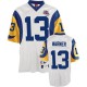 Mitchell and Ness St.Louis Rams &13 Kurt Warner Authentic White Super Bowl 2000 Throwback NFL Jersey