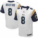 Men Nike St. Louis Rams &8 Sam Bradford Elite White NFL Jersey