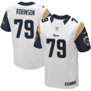 Men Nike St. Louis Rams &79 Greg Robinson Elite White NFL Jersey